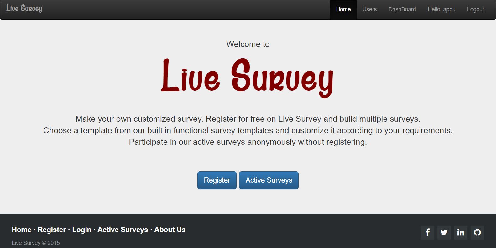 LS survey site